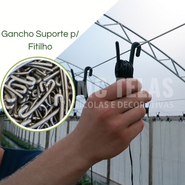  Suporte Gancho Hook  de Fitilho P/ Tutoramento e Condução