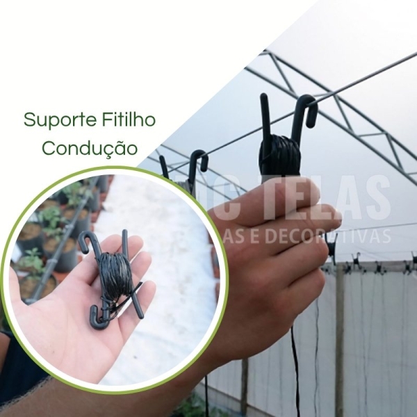  Suporte Gancho Hook  de Fitilho P/ Tutoramento e Condução