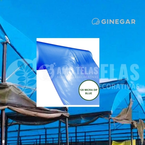Filme Plástico Suncover Blue 100 Micra - Importado