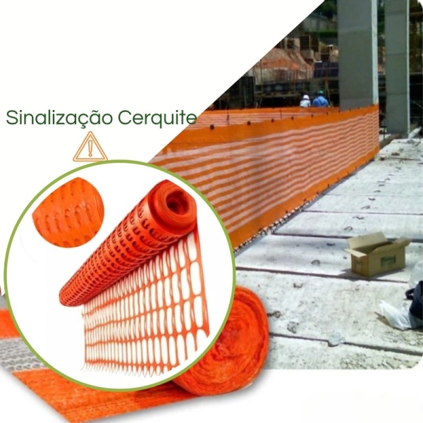 Tapume Tela Cerquite Plástica 1,20m x 50m