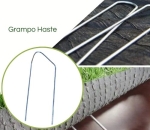 Grampo Haste  fixação Mulch/Rafia de Solo/Tela Grama Armada  