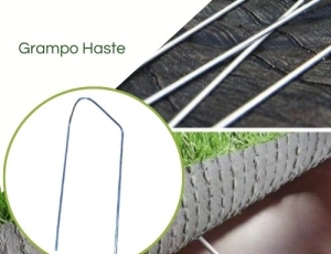 Grampo Haste  fixação Mulch/Rafia de Solo/Tela Grama Armada  