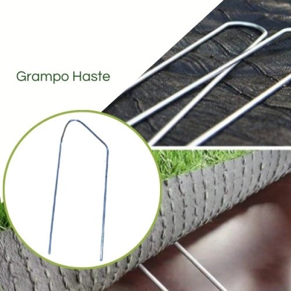 Grampo Haste  fixação Mulch/Rafia de Solo/Tela Grama Armada  