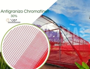 Tela Chromatinet Leno Vermelha 30% 