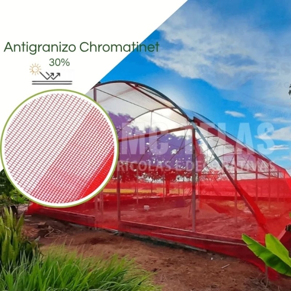 Tela Chromatinet Leno Vermelha 30% 