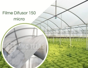 Filme Plástico DIFUSOR 150 Micras- Nacional