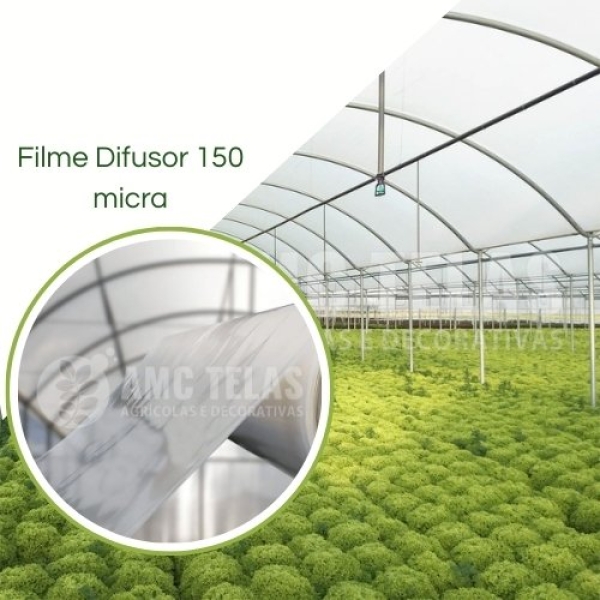 Filme Plástico DIFUSOR 150 Micras- Nacional