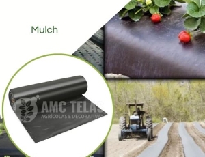Lona Mulching Cobertura de Solo Preto/ Preto