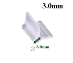 Clipes para  Enxertia 3.0mm Incolor - Pcte com 1.000 pçs