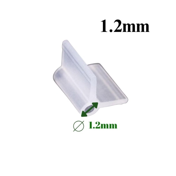 Clipes para  Enxertia 3.0mm Incolor - Pcte com 1.000 pçs