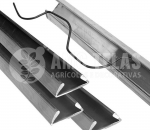 Kit Perfil De Alumínio E Mola Zig-Zag Para Fixação De Telas E Lonas Para Estufas E Viveiros