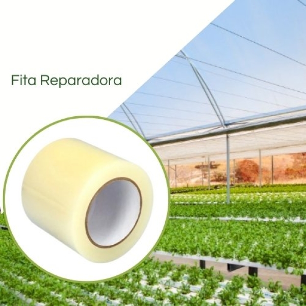 Fita  Reparadora 10cm X 15m de Filmes Plásticos Estufa