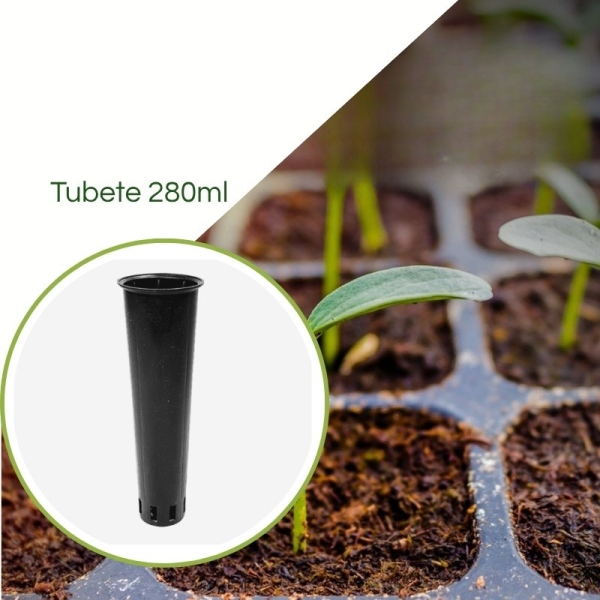 Tubete 280ml Plástico Cilíndrico JKS - Pacote com 630 peças