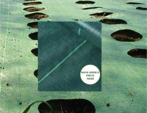 Rafia de Solo Verde/Preto 100g/m2