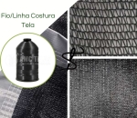 Linha Fio P/ Costura de Monofilamento Preto  