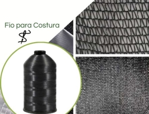 Linha Fio P/ Costura de Monofilamento Preto  