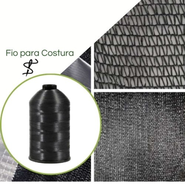 Linha Fio P/ Costura de Monofilamento Preto  