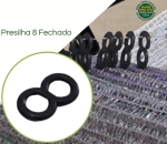 Presilha Conector 8 Fechado - Pcte 100 peças