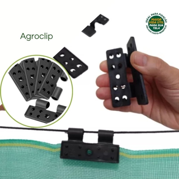Presilhas Agroclip Para Prender Tela de Sombreamento