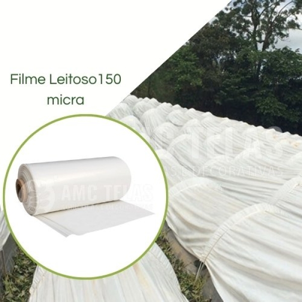 Filme Plástico LEITOSO 150 Micras - Nacional
