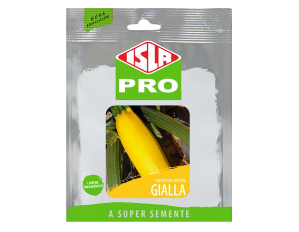 SEMENTES DE ABOBRINHA HÍBRIDA GIALLA ISLA - 10G