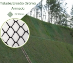Tela Grama Armada Controle Erosão EB4 Preto
