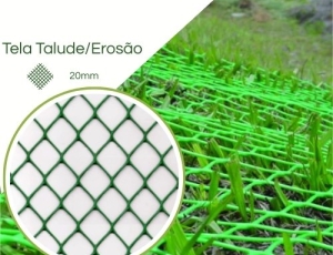 Tela Grama Armada Controle Erosão EB4 Verde 
