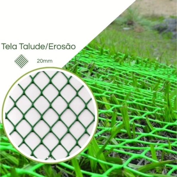 Tela Grama Armada Controle Erosão EB4 Verde 