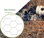 Tela Hexagonal Pinteiro  Fio 24 