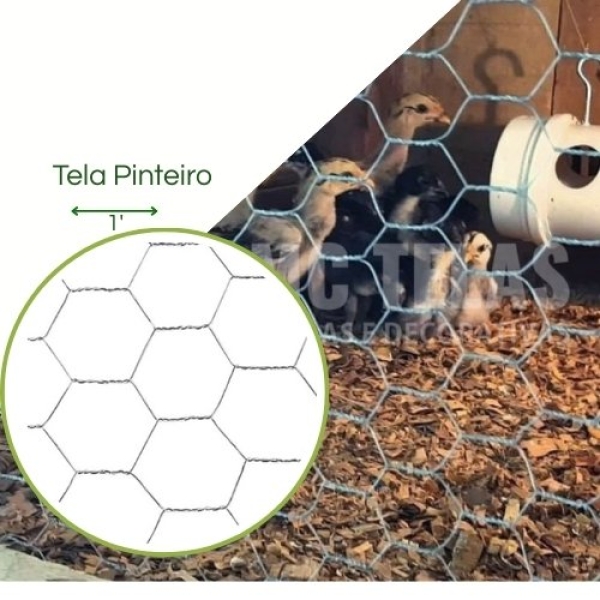 Tela Hexagonal Pinteiro  Fio 24 