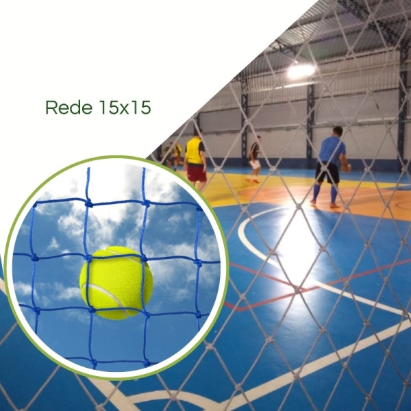 Rede Esportiva e de Proteção 15x15 cm