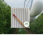 Tela Antigranizo monofilamento 18% Preto