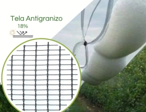 Tela Antigranizo 18% Preto