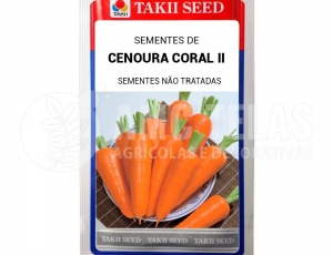Sementes de Cenoura Coral II - 300gr - Takii