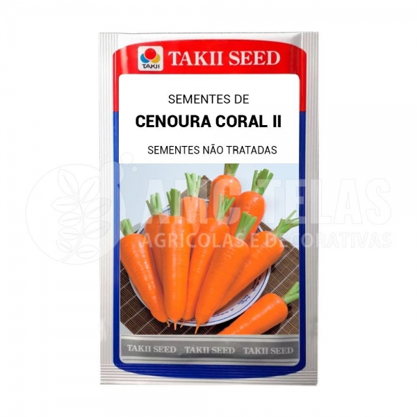 Sementes de Cenoura Coral II - 300gr - Takii